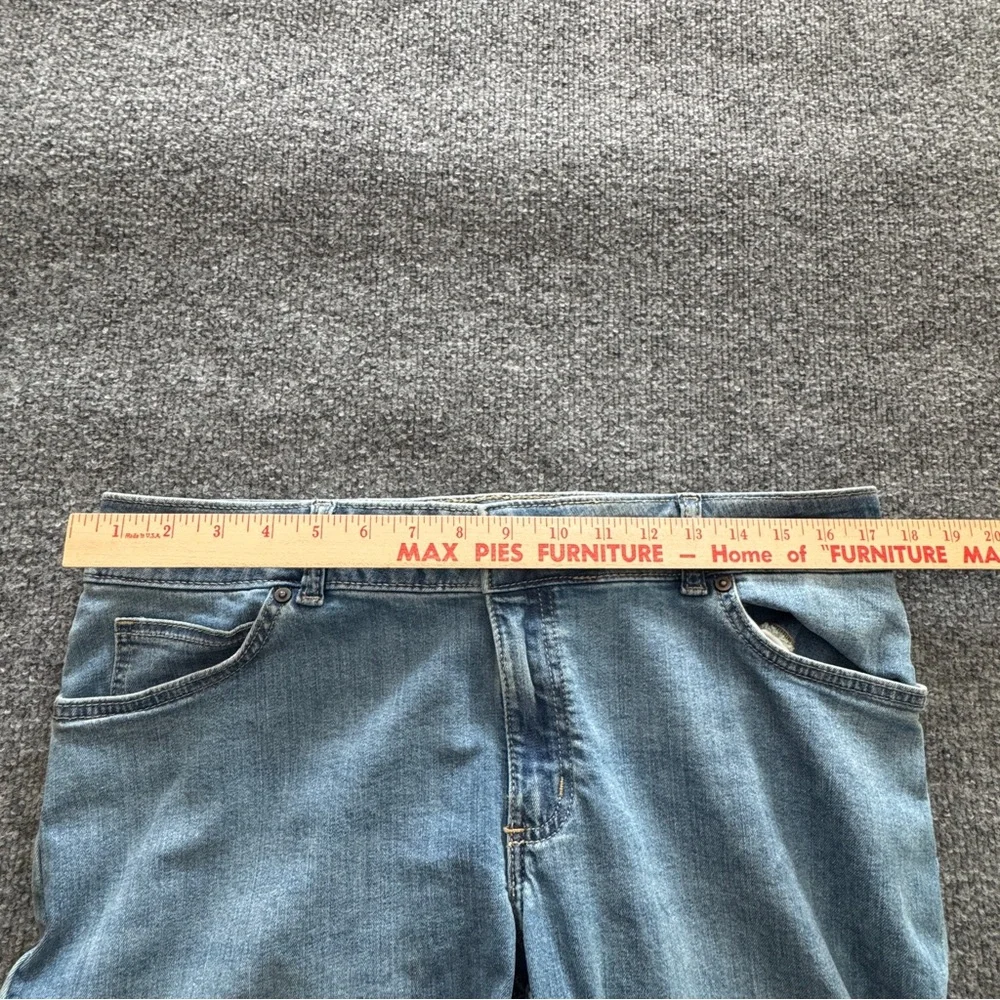 Wrangler Low Rise Straight Leg Jeans 13/14x34 Light Wash Western Stretch Denim